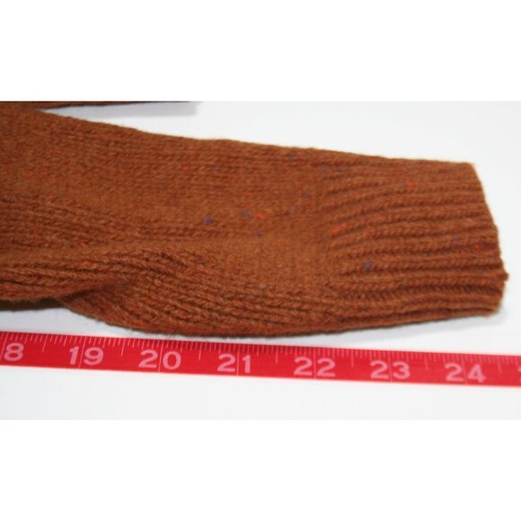 Carhartt WIP Anglistic Crewneck Sweater Mens XS Duck Brown Wool-Blend Heritage - Picture 8 of 8
